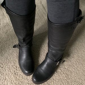 Frye Veronica black leather boots